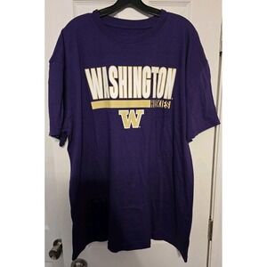 Mens Profile Varsity NCAA Washington Huskies 2XL Purple Big & Tall Tee T-Shirt
